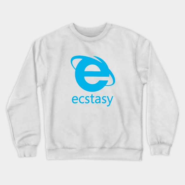 ecstasy tumblr blue Crewneck Sweatshirt by Olympussure